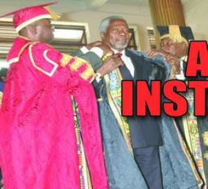 KOFI ANNAN INSTALLED AS CHANCELLOR OF LEGON